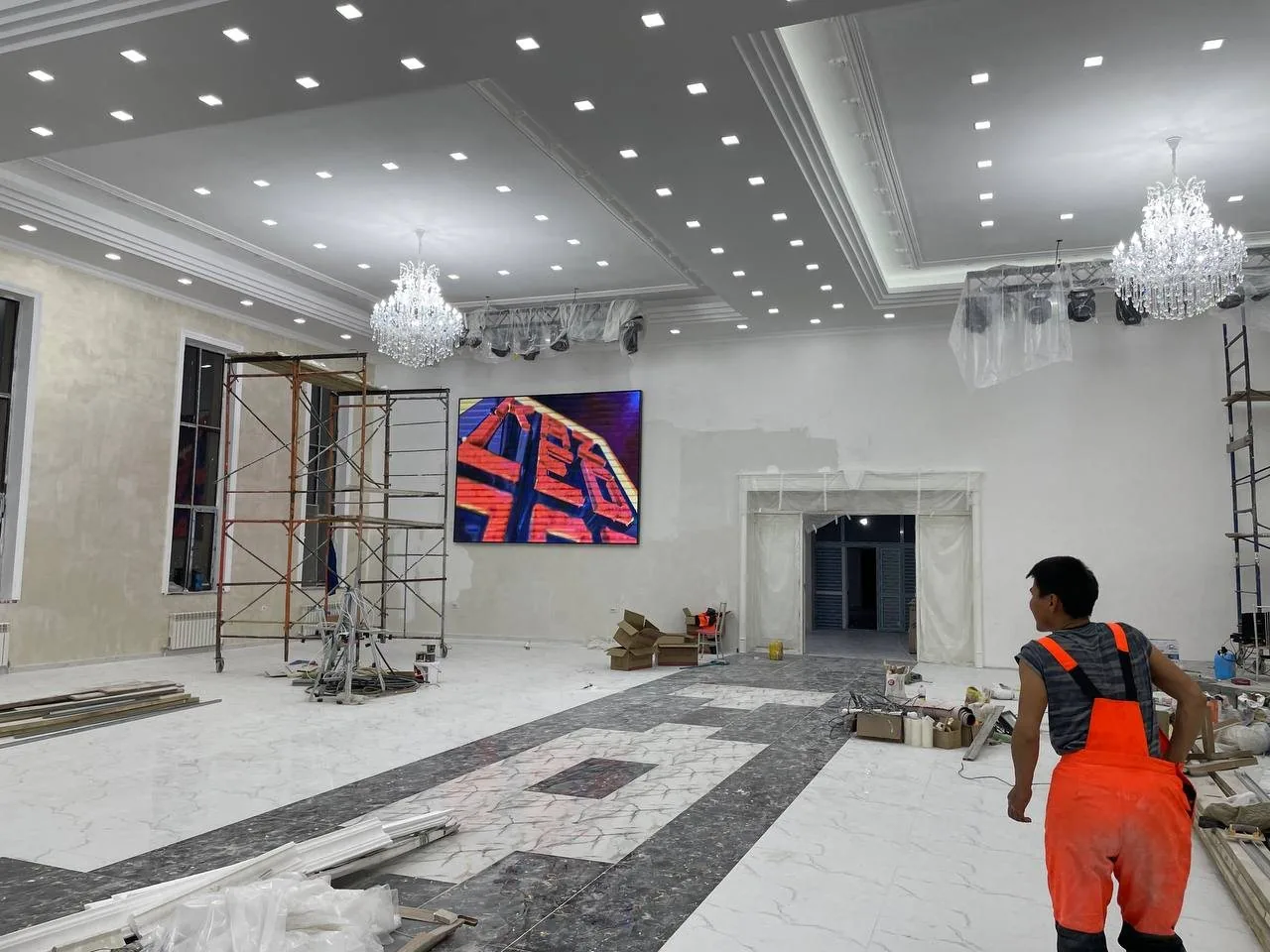 LED экран в банкетном зале «Ясы»
