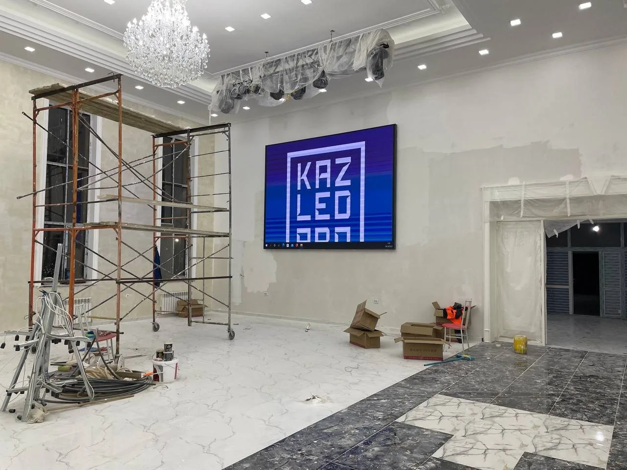LED экран в банкетном зале «Ясы»