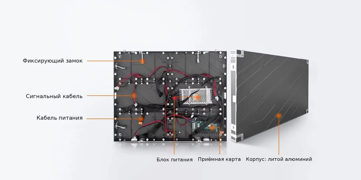 Экран P1,86 для помещений — кабинет 640×640 мм