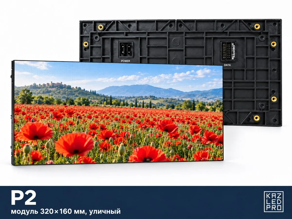 Экран P2 уличный — модуль 320×160 мм